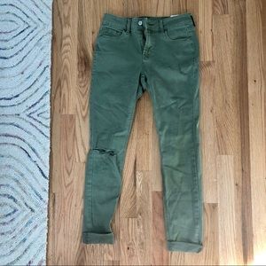 Old Navy Army Green Rockstar Super Skinny Jeans